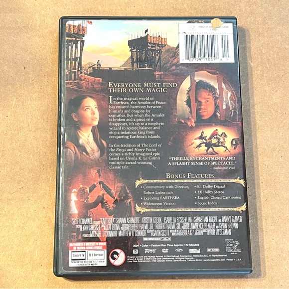 DVD Movie - EARTHSEA - Widescreen Edition - Fantasy - Magical - Adventure - Picture 2 of 2